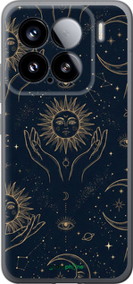 Силиконовый чехол 'Celestial Harmony: Sun & Moon Gold Mystic Pattern' для Xiaomi Xiaomi 15 изображение 3