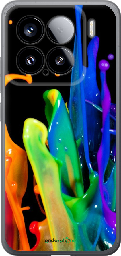 Силіконовий чехол Бризки фарби для Xiaomi Xiaomi 15 - 3957u-3880 изображение 