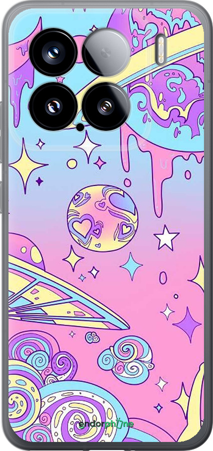 Силіконовий чехол Рожева галактика для Xiaomi Xiaomi 15 - 4146u-3880 изображение 