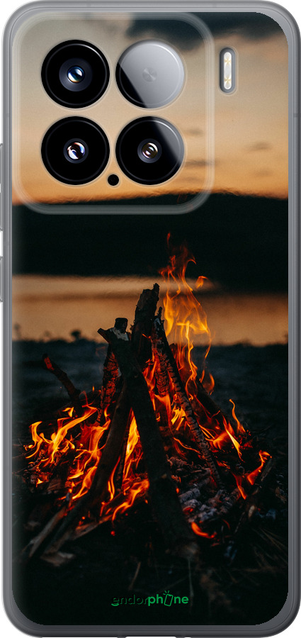 Силиконовый чехол Огонь для Xiaomi Xiaomi 15 - 6021u-3880 изображение 