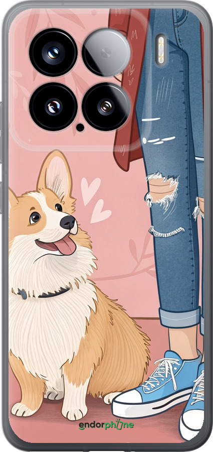 Силіконовий чехол Корги 3 для Xiaomi Xiaomi 15 - 6707u-3880 изображение 