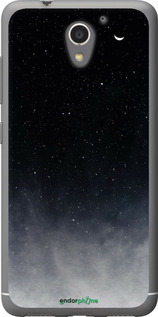 Силіконовий чехол Голубые облака, Голубая луна для ZTE A510 - 6396u-432 изображение 