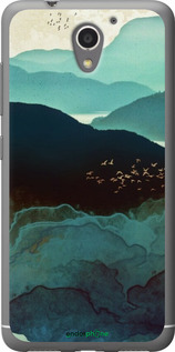Силиконовый чехол С изображением гор Индиго для ZTE A510 - 6484u-432 изображение 