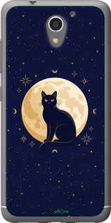 Силиконовый чехол 'Cute Cat Celestial/Witchy' для ZTE A510 изображение 3