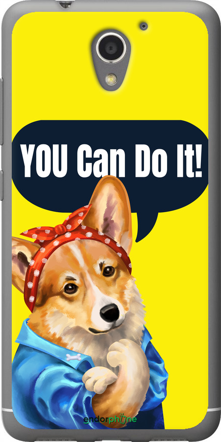 Силіконовий чехол чехол с корги You Can Do It для ZTE A510 - 6184u-432 изображение 