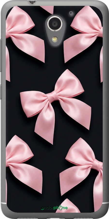 Силиконовый чехол Coquette Ribbons Dark Coquette для ZTE A510 - 6767u-432 изображение 