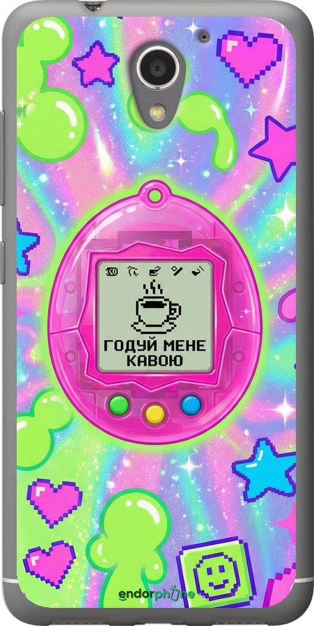 Силиконовый чехол Y2K Aesthetic Retro Pet: Годуй мене кавою для ZTE A510 - 6784u-432 изображение 