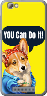 Силіконовий чехол чехол с корги You Can Do It для ZTE A610 - 6184u-433 изображение 