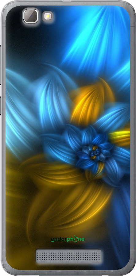

Силіконовий чохол "Візерунок 46" для ZTE A610, Синій