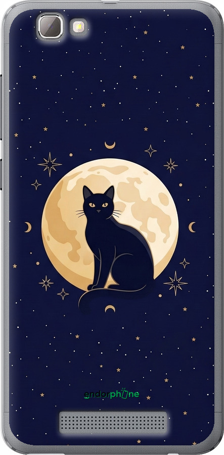 Силиконовый чехол Cute Cat Celestial/Witchy для ZTE A610 - 6787u-433 изображение 