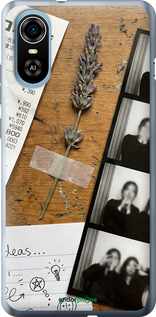 Силиконовый чехол Aesthetic Scrapbook Collage для ZTE Blade A31 Plus - 6773u-2637 изображение 