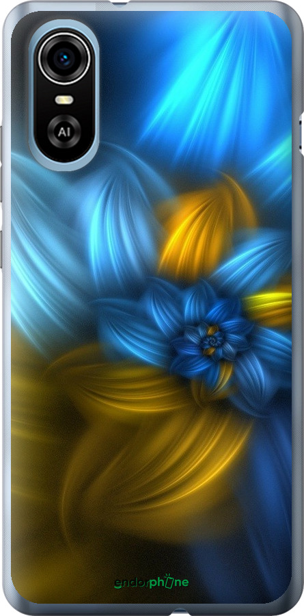 

Силіконовий чохол "Візерунок 46" для ZTE Blade A31 Plus, Синій