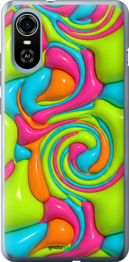 Силиконовый чехол Y2K Jelly Dream для ZTE Blade A31 Plus - 6780u-2637 изображение 