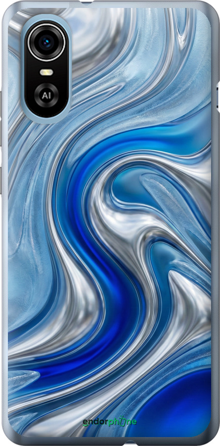 Силиконовый чехол Liquid Chrome для ZTE Blade A31 Plus - 6781u-2637 изображение 