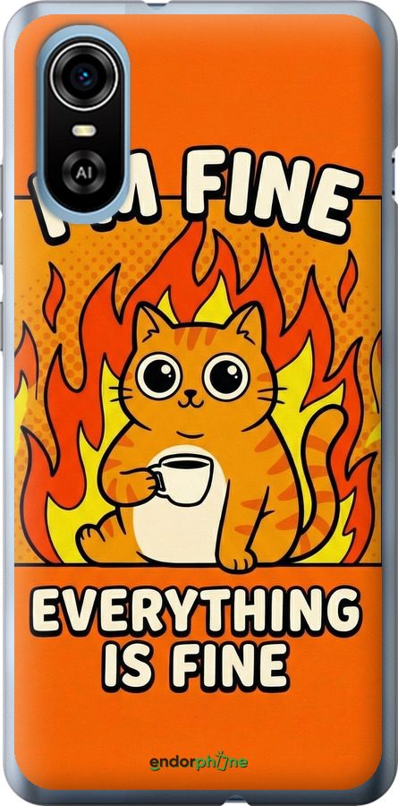 Силиконовый чехол Funny Cat для ZTE Blade A31 Plus - 6786u-2637 изображение 