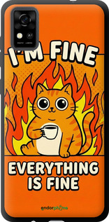 TPU чехол 'Funny Cat' для ZTE Blade A31 изображение 5