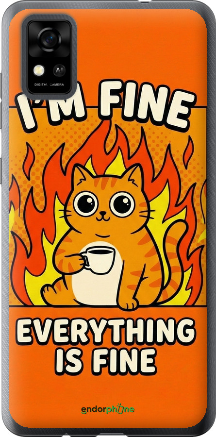 Силіконовий чехол Funny Cat для ZTE Blade A31 - 6786u-2522 изображение 