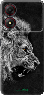 Силиконовый чехол Лев для ZTE Blade A34 - 1080u-3989 изображение 