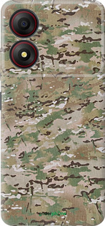 Силиконовый чехол Камуфляж v5 для ZTE Blade A34 - 1201u-3989 изображение 