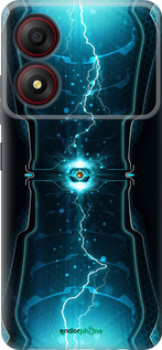 Силиконовый чехол Молнии в цилиндре для ZTE Blade A34 - 120u-3989 изображение 