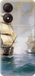 Силіконовий чехол Айвазовський. Кораблі для ZTE Blade A34 - 160u-3989 изображение 