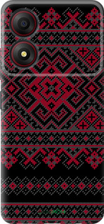 Силіконовий чехол Вишиванка 52 для ZTE Blade A34 - 1763u-3989 изображение 