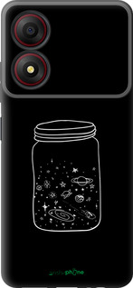 Силиконовый чехол Космос в банке для ZTE Blade A34 - 4297u-3989 изображение 