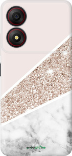 Силіконовий чехол Пастельний мармур для ZTE Blade A34 - 4342u-3989 изображение 