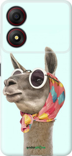 Силиконовый чехол Модная лама для ZTE Blade A34 - 4479u-3989 изображение 