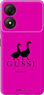 Силиконовый чехол Гуси для ZTE Blade A34 - 4561u-3989 изображение 