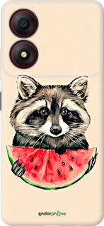 Силіконовий чехол Єнотик з кавуном для ZTE Blade A34 - 4605u-3989 изображение 