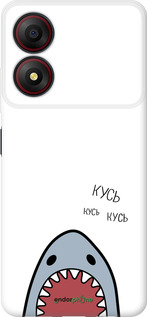 Силиконовый чехол Акула для ZTE Blade A34 - 4870u-3989 изображение 