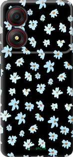 Силиконовый чехол Цветочный для ZTE Blade A34 - 4900u-3989 изображение 