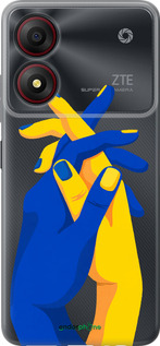 Силиконовый чехол Stand With Ukraine для ZTE Blade A34 - 5255u-3989 изображение 