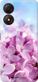 Силиконовый чехол Сирень для ZTE Blade A34 - 527u-3989 изображение 