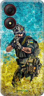 Силиконовый чехол Воин ЗСУ для ZTE Blade A34 - 5311u-3989 изображение 