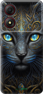 Силиконовый чехол Кошка для ZTE Blade A34 - 5548u-3989 изображение 