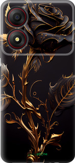 Силіконовий чехол Троянда 3 для ZTE Blade A34 - 5552u-3989 изображение 