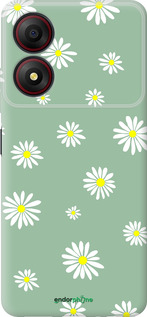 Силиконовый чехол Ромашки v4 для ZTE Blade A34 - 5603u-3989 изображение 