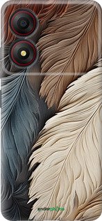 Силиконовый чехол Листья в стиле бохо для ZTE Blade A34 - 5643u-3989 изображение 