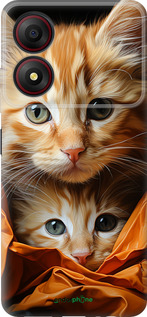 Силиконовый чехол Котики 2 для ZTE Blade A34 - 5664u-3989 изображение 