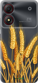 Силиконовый чехол Колоски пшеници для ZTE Blade A34 - 5866u-3989 изображение 
