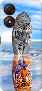 Силиконовый чехол Тигр для ZTE Blade A34 - 6016u-3989 изображение 