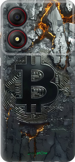 Силіконовий чехол Розпечений біткойн для ZTE Blade A34 - 6091u-3989 изображение 