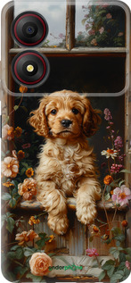 Силиконовый чехол Щенок cocker spaniel для ZTE Blade A34 - 6136u-3989 изображение 