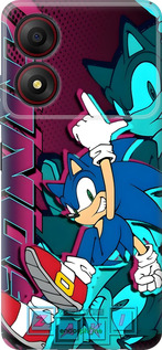 Силиконовый чехол Соник для ZTE Blade A34 - 6284u-3989 изображение 