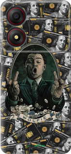 Силіконовий чехол Волк с валл стрит для ZTE Blade A34 - 6287u-3989 изображение 