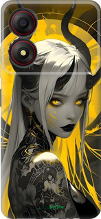 Силиконовый чехол Аниме демон 2 для ZTE Blade A34 - 6309u-3989 изображение 