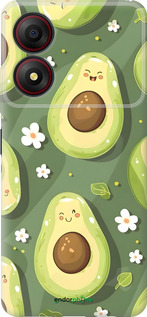 Силиконовый чехол Авокадо для ZTE Blade A34 - 6380u-3989 изображение 