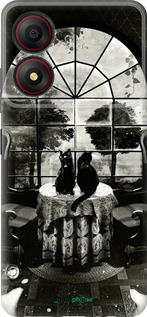 Силиконовый чехол Череп и коты для ZTE Blade A34 - 6432u-3989 изображение 